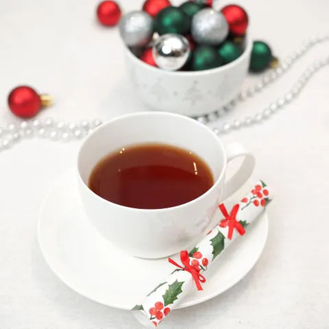 Cracker Botanical Holly Mini Saucer 4.9in 8pcs