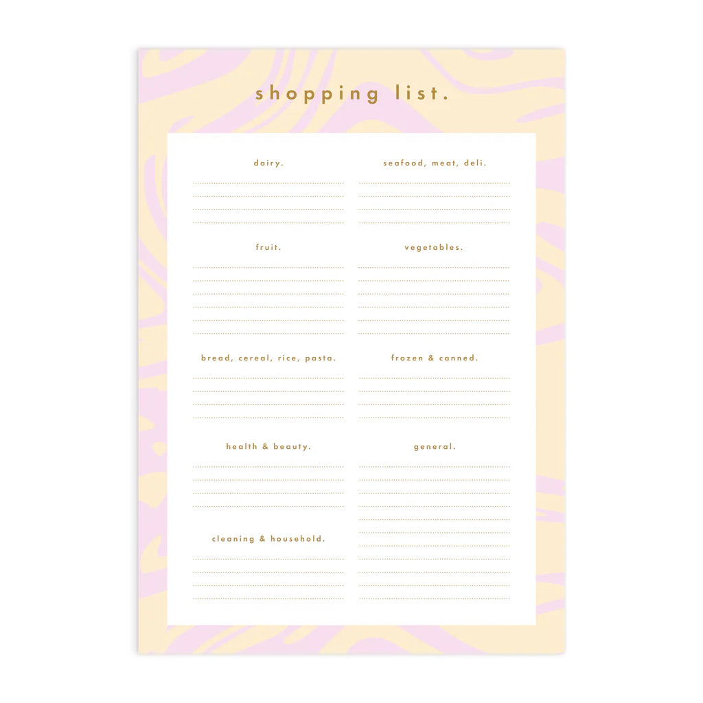 Notepad A5 Magnet Shopping List