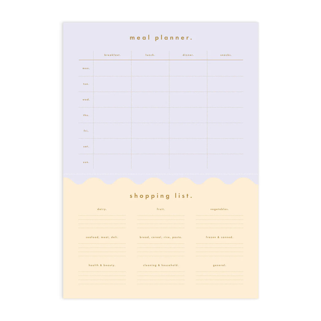 Notepad A4 Magnet Meal Planner