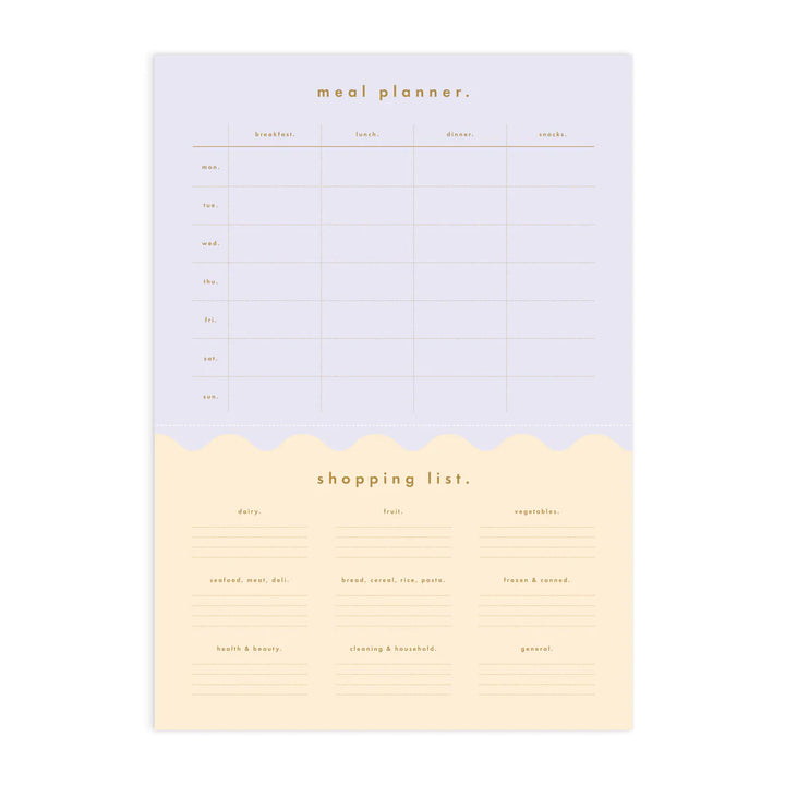 Notepad A4 Magnet Meal Planner