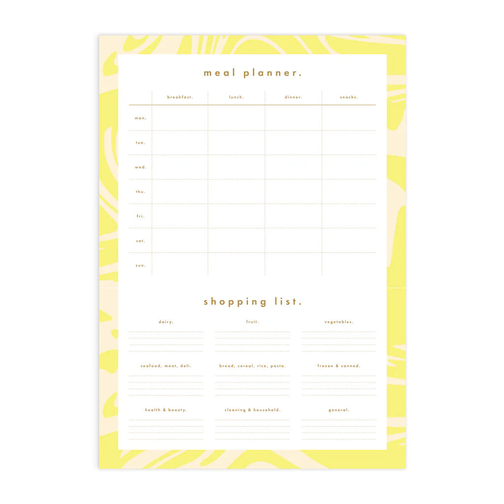 Notepad A4 Magnet Meal Planner