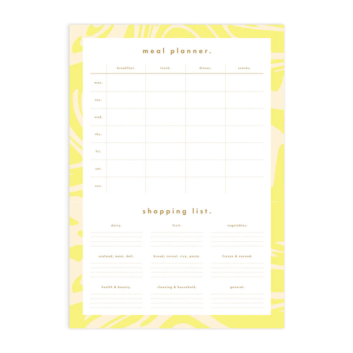 Notepad A4 Magnet Meal Planner