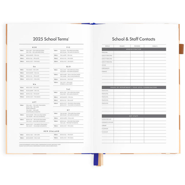 2025 Academic Planner A5