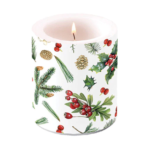 Candle Xmas Greenery