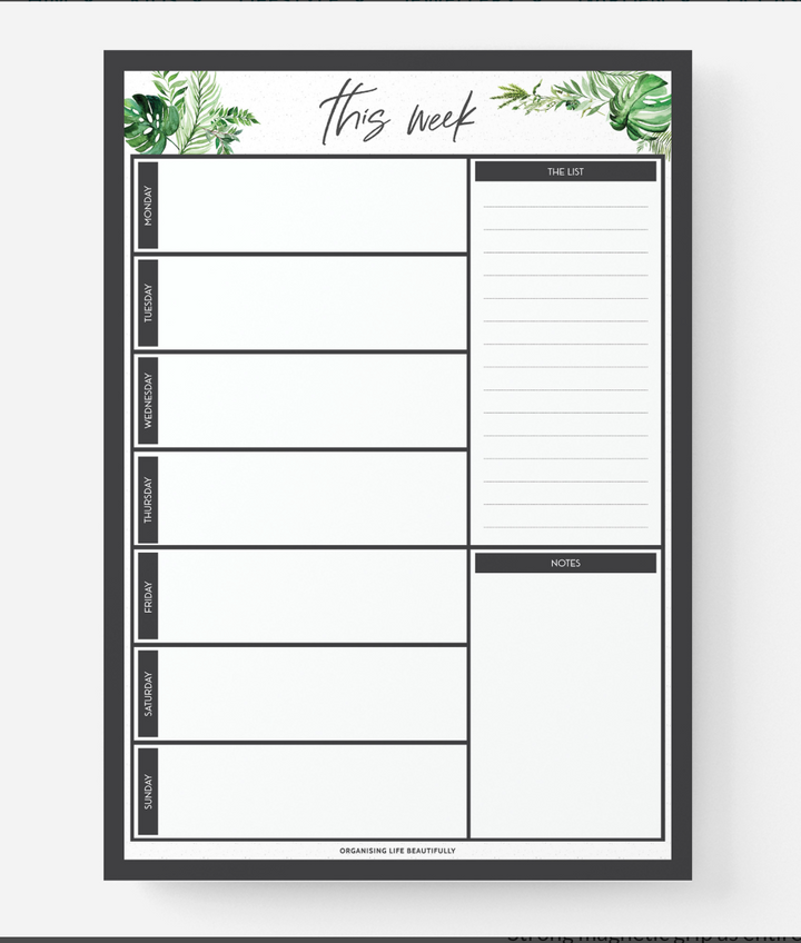 Weekly Planner Magnet A4