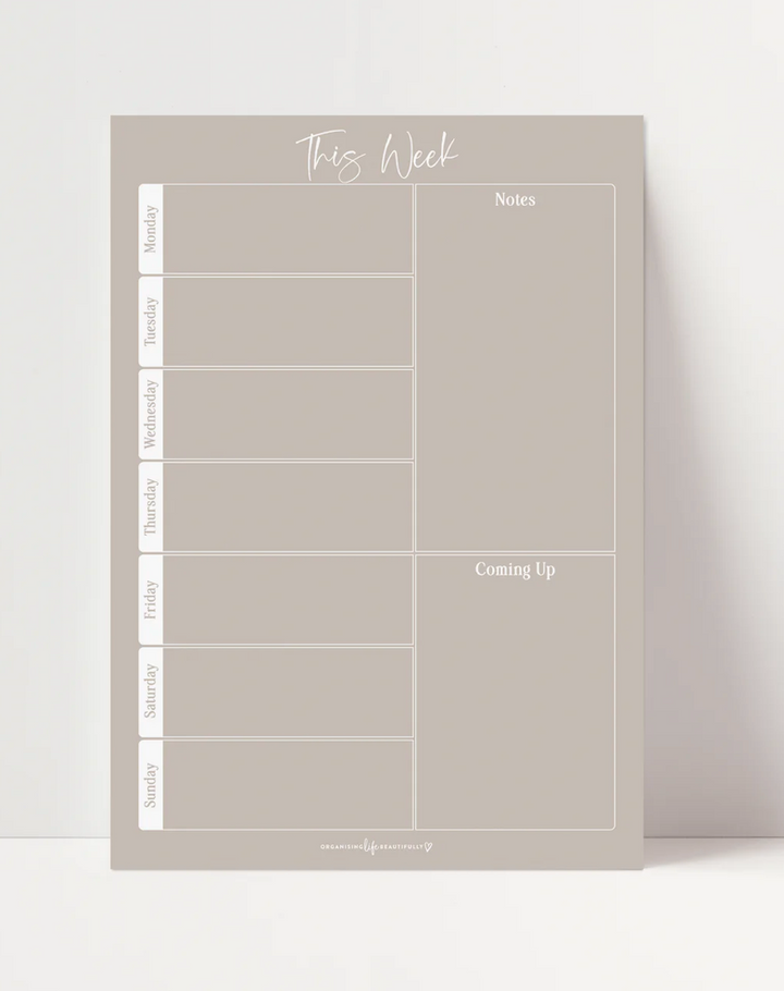 Weekly Planner Magnet A4