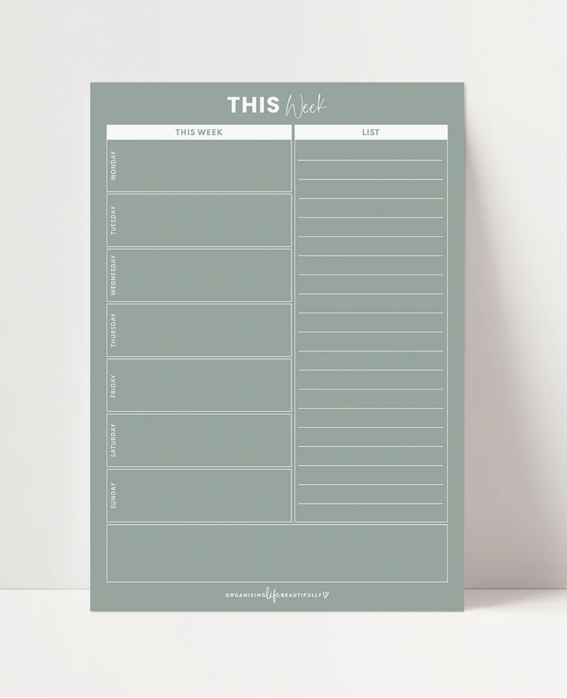 Weekly Planner Magnet A4