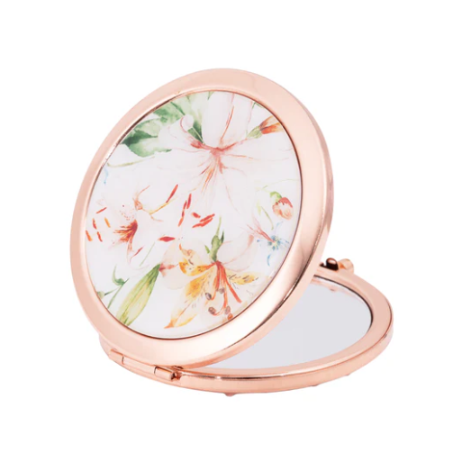 Compact Mirror Floral