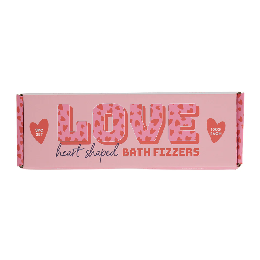 Bath Fizzers Love Heart Set