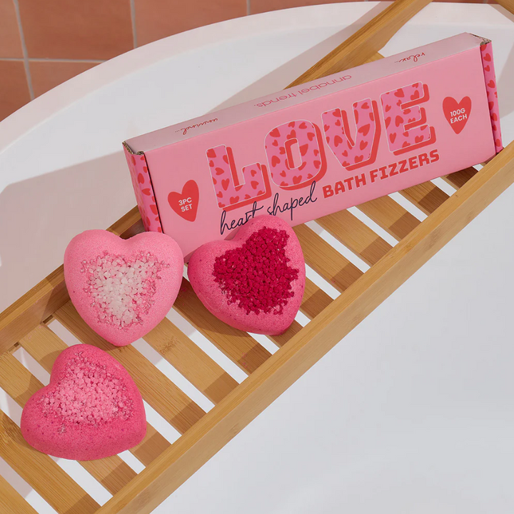 Bath Fizzers Love Heart Set