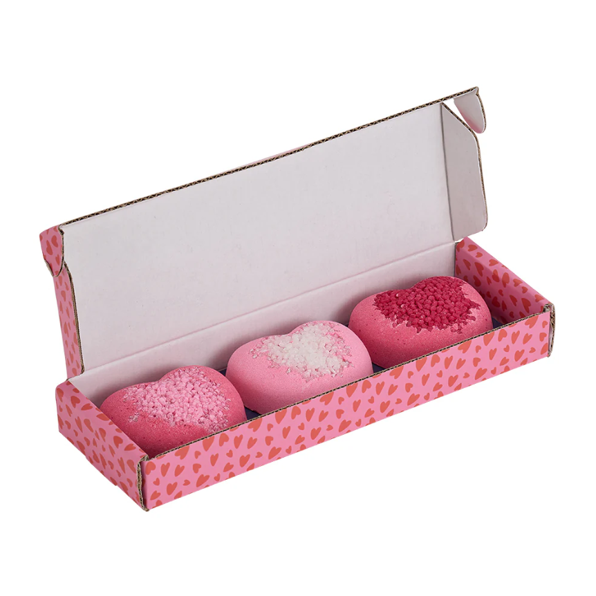 Bath Fizzers Love Heart Set