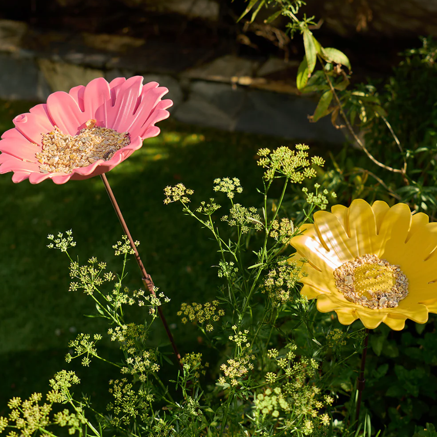 Sunflower Bamboo Bird Bath