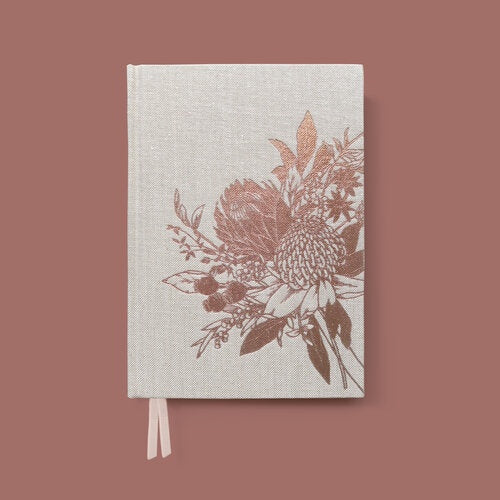 Linen Journal Waratah