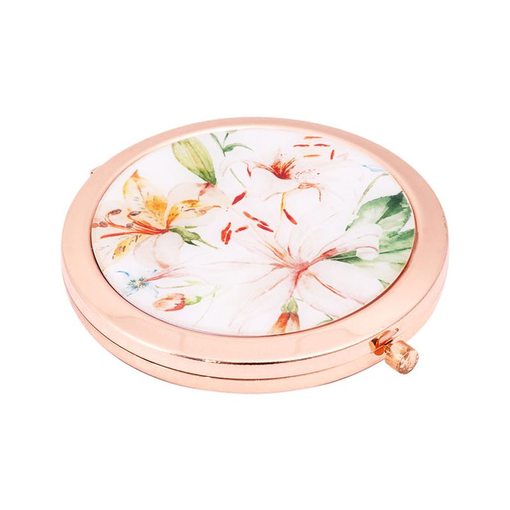 Compact Mirror Floral