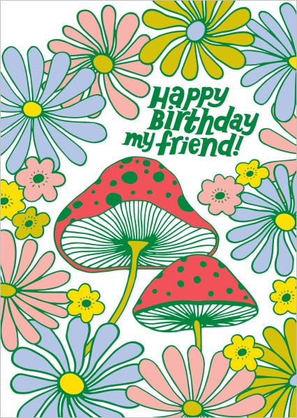 Card Mushroom Bday