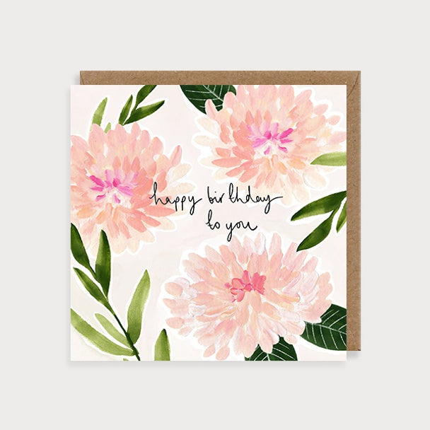 Card HB Dahlias