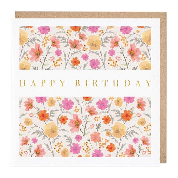 Card Daisy Pink Birthday