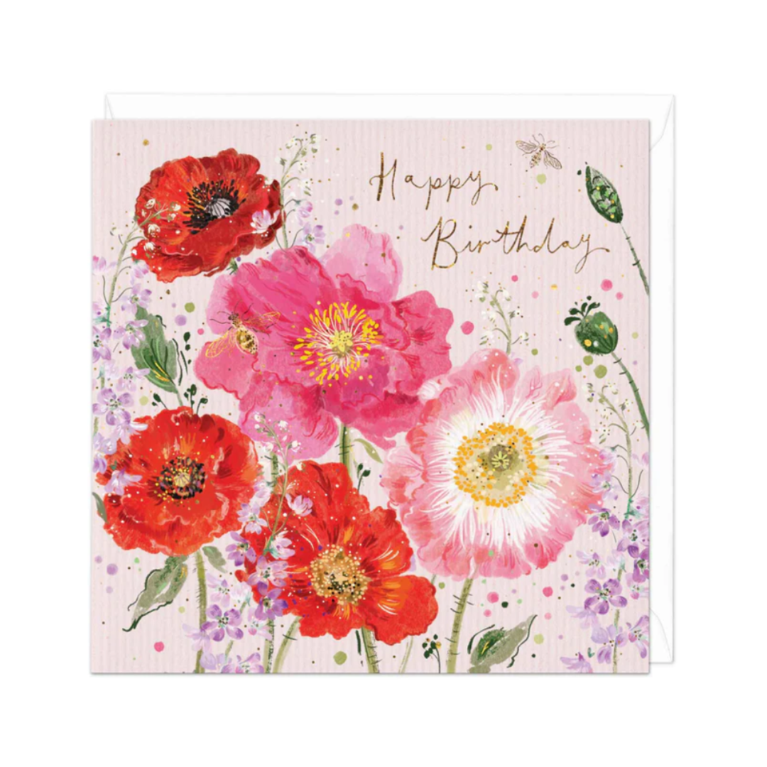 Card Wild Poppies