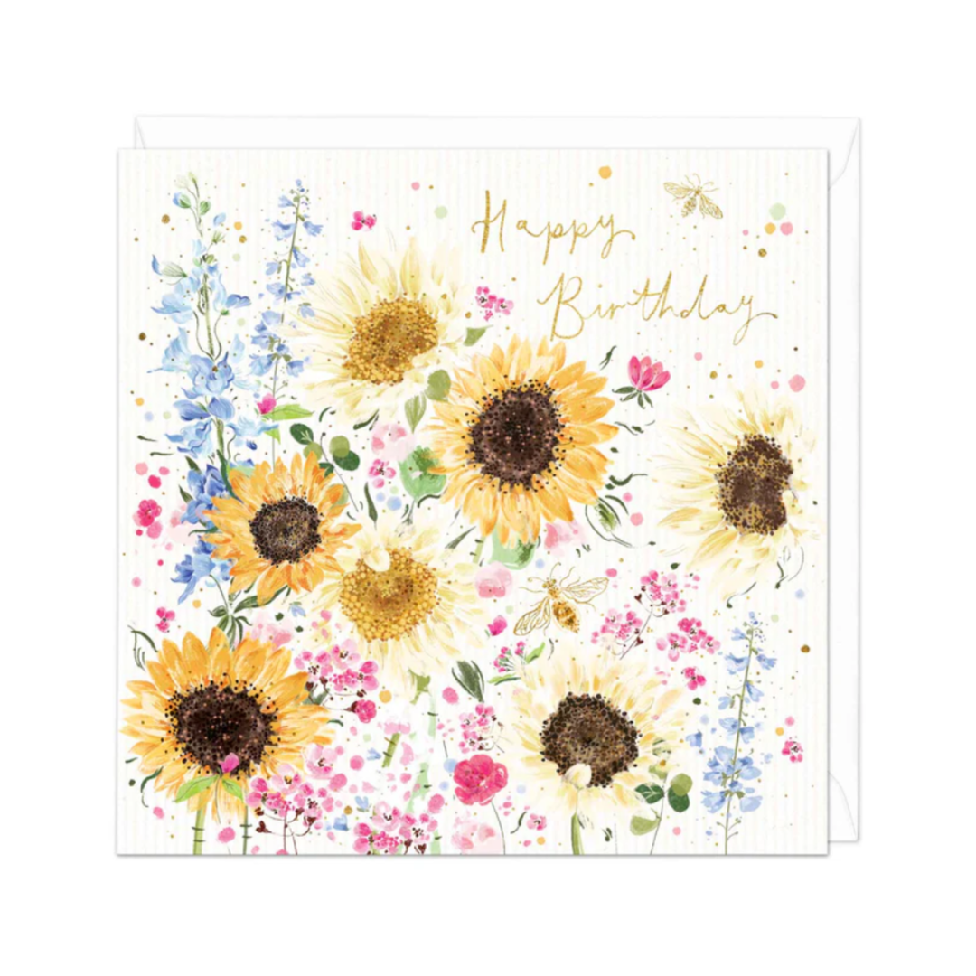 Card Wild Sunflowers