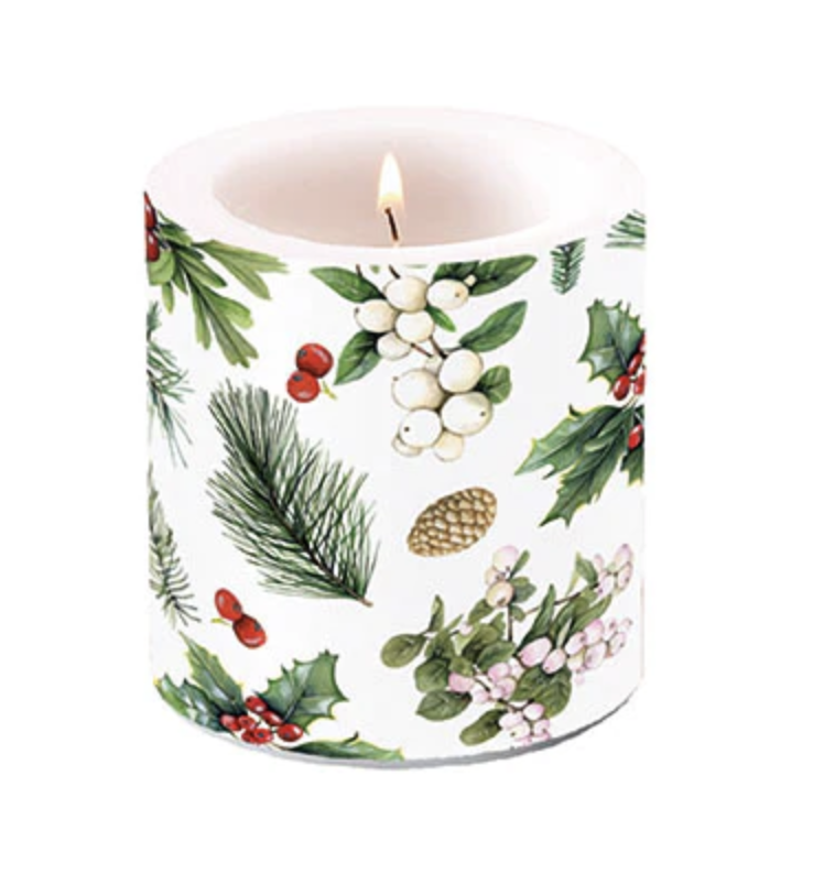 Candle Xmas Greenery