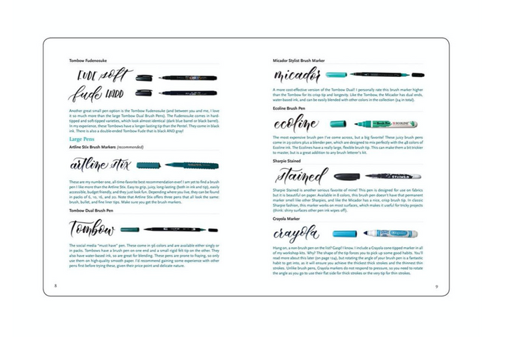 Brush Lettering Beginner Workbook