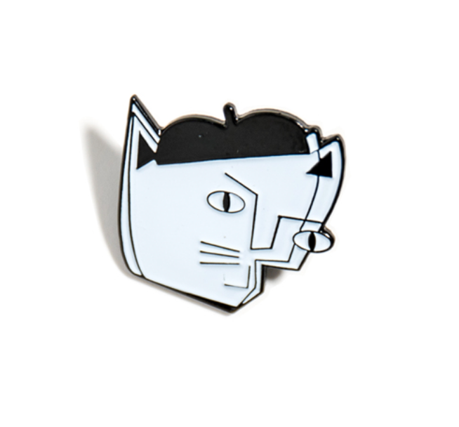 Caricature Enamel Pin