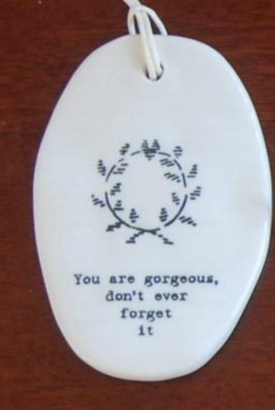 Porcelain Hanging Oval