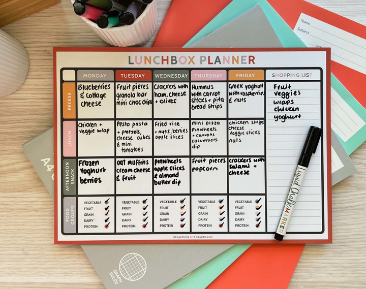 Lunchbox Planner Fridge Magnet A4