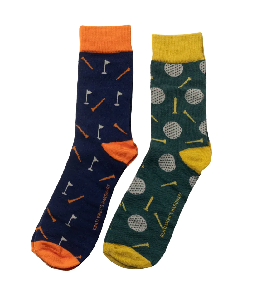 Golf Socks Set/2 Boxed