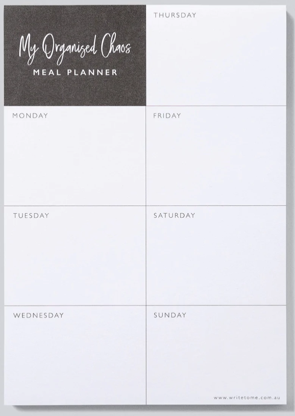 Meal Planner My Organised Chaos